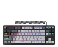 Lorgar Azar 514TKL RGB Biała LRG-GK514TKL-WH-US - 1326963 - zdjęcie 2